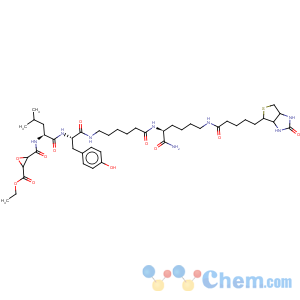 CAS No:314263-42-8 L-Lysinamide,N-[[(2S,3S)-3-(ethoxycarbonyl)-2-oxiranyl]carbonyl]-L-leucyl-L-tyrosyl-6-aminohexanoyl-N6-[5-[(3aS,4S,6aR)-hexahydro-2-oxo-1H-thieno[3,4-d]imidazol-4-yl]-1-oxopentyl]-