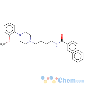 CAS No:314776-92-6 2-Naphthalenecarboxamide,N-[4-[4-(2-methoxyphenyl)-1-piperazinyl]butyl]-, hydrochloride (1:1)