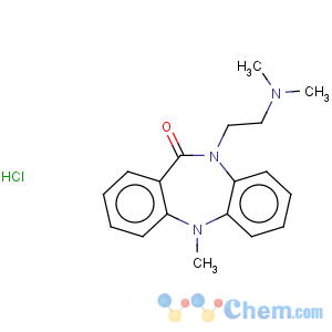 CAS No:315-80-0 11H-Dibenzo[b,e][1,4]diazepin-11-one,10-[2-(dimethylamino)ethyl]-5,10-dihydro-5-methyl-, hydrochloride (1:1)