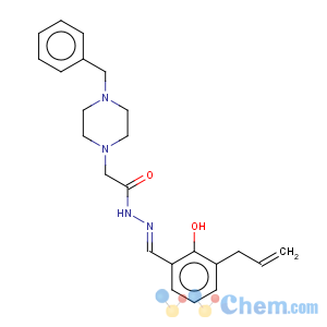 CAS No:315183-21-2 1-Piperazineaceticacid, 4-(phenylmethyl)-,2-[[2-hydroxy-3-(2-propen-1-yl)phenyl]methylene]hydrazide