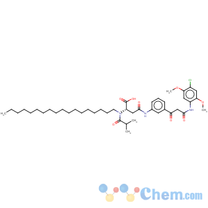 CAS No:31522-23-3 L-Asparagine,N-[3-[3-[(4-chloro-2,5-dimethoxyphenyl)amino]-1,3-dioxopropyl]phenyl]-N2-(2-methyl-1-oxopropyl)-N2-octadecyl-