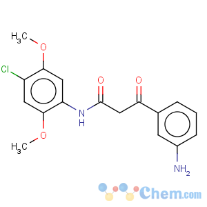 CAS No:31522-24-4 Benzenepropanamide,3-amino-N-(4-chloro-2,5-dimethoxyphenyl)-b-oxo-