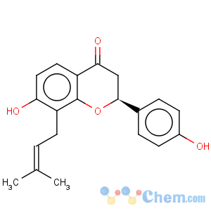 CAS No:31524-62-6 4H-1-Benzopyran-4-one,2,3-dihydro-7-hydroxy-2-(4-hydroxyphenyl)-8-(3-methyl-2-buten-1-yl)-, (2S)-