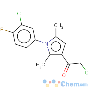 CAS No:315710-83-9 Ethanone,2-chloro-1-[1-(3-chloro-4-fluorophenyl)-2,5-dimethyl-1H-pyrrol-3-yl]-