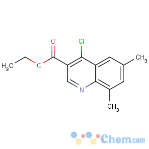 CAS No:31602-09-2 ethyl 4-chloro-6,8-dimethylquinoline-3-carboxylate