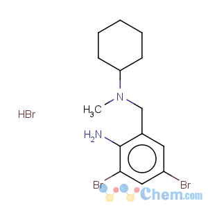 CAS No:31611-41-3 Benzenemethanamine,2-amino-3,5-dibromo-N-cyclohexyl-N-methyl-, hydrobromide (1:1)