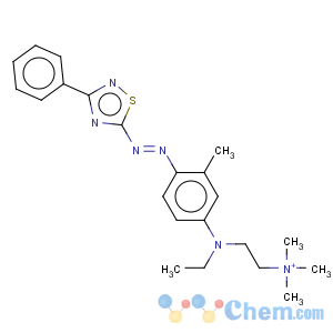 CAS No:31616-66-7 Ethanaminium,2-[ethyl[3-methyl-4-[2-(3-phenyl-1,2,4-thiadiazol-5-yl)diazenyl]phenyl]amino]-N,N,N-trimethyl-