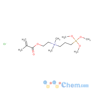 CAS No:31681-13-7 1-Propanaminium,N,N-dimethyl-N-[2-[(2-methyl-1-oxo-2-propen-1-yl)oxy]ethyl]-3-(trimethoxysilyl)-,chloride (1:1)