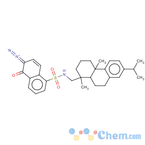 CAS No:31701-23-2 1-Naphthalenesulfonamide,6-diazo-5,6-dihydro-N-[[1,2,3,4,4a,9,10,10a-octahydro-1,4a-dimethyl-7-(1-methylethyl)-1-phenanthrenyl]methyl]-5-oxo-