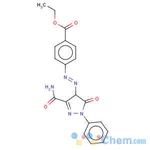 CAS No:31768-46-4 Benzoic acid,4-[2-[3-(aminocarbonyl)-4,5-dihydro-5-oxo-1-phenyl-1H-pyrazol-4-yl]diazenyl]-,ethyl ester