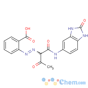 CAS No:31837-42-0 2-[[1,3-dioxo-1-[(2-oxo-1,<br />3-dihydrobenzimidazol-5-yl)amino]butan-2-yl]diazenyl]benzoic acid