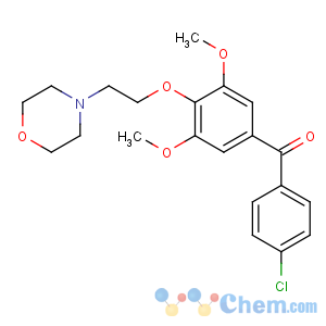 CAS No:31848-01-8 (4-chlorophenyl)-[3,<br />5-dimethoxy-4-(2-morpholin-4-ylethoxy)phenyl]methanone