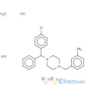 CAS No:31884-77-2 Piperazine,1-[(4-chlorophenyl)phenylmethyl]-4-[(3-methylphenyl)methyl]-, hydrochloride,hydrate (1:2:1)