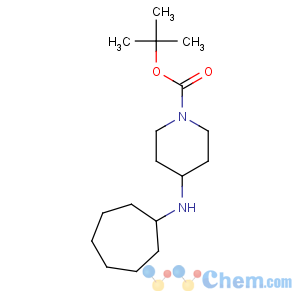 CAS No:319427-80-0 1-Piperidinecarboxylicacid, 4-(cycloheptylamino)-, 1,1-dimethylethyl ester