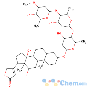 CAS No:31962-94-4 Card-20(22)-enolide,3-[(O-2,6-dideoxy-3-O-methyl-b-D-ribo-hexopyranosyl-(1®