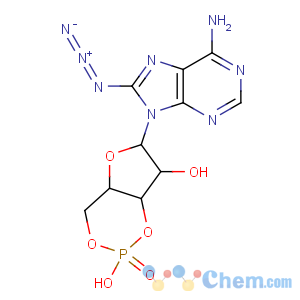 CAS No:31966-52-6 Adenosine, 8-azido-,cyclic 3',5'-(hydrogen phosphate) (8CI,9CI)