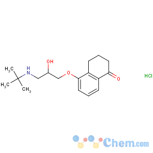 CAS No:31969-05-8 1(2H)-Naphthalenone,5-[3-[(1,1-dimethylethyl)amino]-2-hydroxypropoxy]-3,4-dihydro-, hydrochloride(1:1)