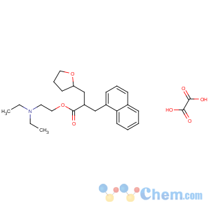 CAS No:3200-06-4 2-(diethylamino)ethyl<br />2-(naphthalen-1-ylmethyl)-3-(oxolan-2-yl)propanoate