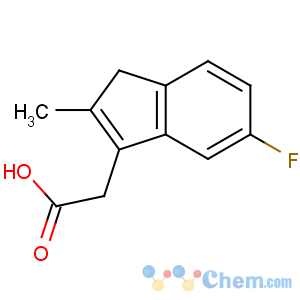 CAS No:32004-66-3 2-(6-fluoro-2-methyl-3H-inden-1-yl)acetic acid