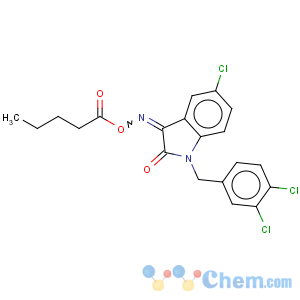 CAS No:320420-74-4 5-chloro-1-(3,4-dichlorobenzyl)-1H-indole-2,3-dione 3-(O-pentanoyloxime)