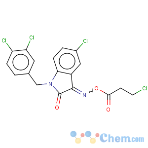 CAS No:320420-75-5 5-chloro-1-(3,4-dichlorobenzyl)-1H-indole-2,3-dione 3-[O-(3-chloropropanoyl)oxime]