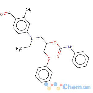 CAS No:32089-69-3 Benzaldehyde,4-[ethyl[3-phenoxy-2-[[(phenylamino)carbonyl]oxy]propyl]amino]-2-methyl-