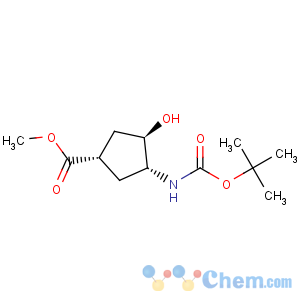 CAS No:321744-16-5 Cyclopentanecarboxylicacid, 3-[[(1,1-dimethylethoxy)carbonyl]amino]-4-hydroxy-, methyl ester,(1S,3R,4R)-