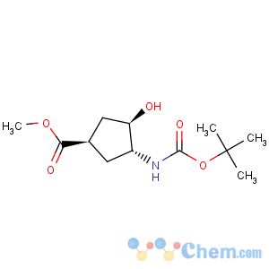 CAS No:321744-18-7 Cyclopentanecarboxylicacid, 3-[[(1,1-dimethylethoxy)carbonyl]amino]-4-hydroxy-, methyl ester,(1R,3R,4R)-