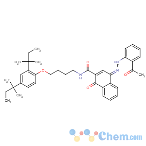 CAS No:32180-77-1 2-Naphthalenecarboxamide,4-[2-(2-acetylphenyl)diazenyl]-N-[4-[2,4-bis(1,1-dimethylpropyl)phenoxy]butyl]-1-hydroxy-