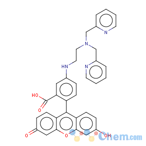 CAS No:321859-09-0 Spiro[isobenzofuran-1(3H),9'-[9H]xanthen]-3-one,5-[[2-[bis(2-pyridinylmethyl)amino]ethyl]amino]-3',6'-dihydroxy-