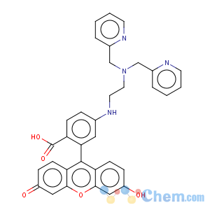 CAS No:321859-11-4 Spiro[isobenzofuran-1(3H),9'-[9H]xanthen]-3-one,6-[[2-[bis(2-pyridinylmethyl)amino]ethyl]amino]-3',6'-dihydroxy-