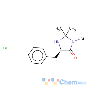 CAS No:323196-43-6 4-Imidazolidinone,2,2,3-trimethyl-5-(phenylmethyl)-, hydrochloride (1:1), (5R)-