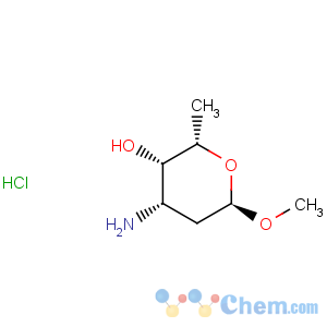 CAS No:32385-06-1 a-L-lyxo-Hexopyranoside, methyl3-amino-2,3,6-trideoxy-, hydrochloride (9CI)