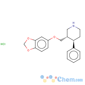 CAS No:324024-00-2 Piperidine,3-[(1,3-benzodioxol-5-yloxy)methyl]-4-phenyl-, (3S,4R)-