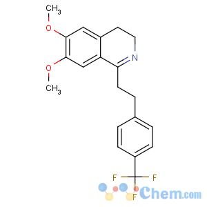CAS No:324076-69-9 6,7-dimethoxy-1-[2-[4-(trifluoromethyl)phenyl]ethyl]-3,<br />4-dihydroisoquinoline