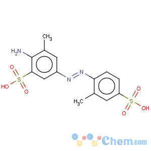 CAS No:3244-97-1 Benzenesulfonic acid,2-amino-3-methyl-5-[2-(2-methyl-4-sulfophenyl)diazenyl]-, sodium salt (1:2)