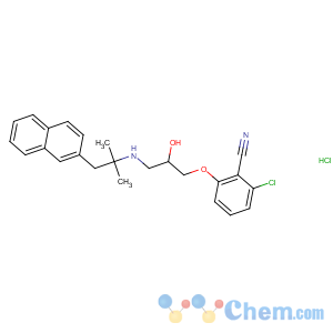 CAS No:324523-20-8 2-chloro-6-[(2R)-2-hydroxy-3-[(2-methyl-1-naphthalen-2-ylpropan-2-yl)<br />amino]propoxy]benzonitrile