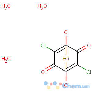 CAS No:32458-20-1 2,5-Cyclohexadiene-1,4-dione,2,5-dichloro-3,6-dihydroxy-, barium salt, hydrate (1:1:3)
