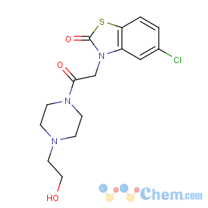 CAS No:32527-55-2 5-chloro-3-[2-[4-(2-hydroxyethyl)piperazin-1-yl]-2-oxoethyl]-1,<br />3-benzothiazol-2-one