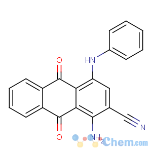 CAS No:32571-82-7 1-amino-4-anilino-9,10-dihydro-9,10-dioxoanthracene-2-carbonitrile