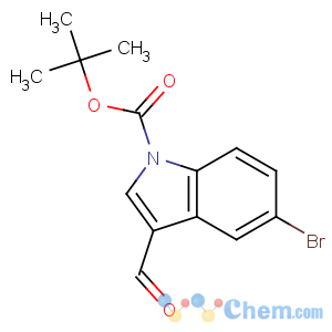 CAS No:325800-39-3 tert-butyl 5-bromo-3-formylindole-1-carboxylate