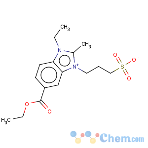 CAS No:32634-39-2 1H-Benzimidazolium,5-(ethoxycarbonyl)-1-ethyl-2-methyl-3-(3-sulfopropyl)-, inner salt
