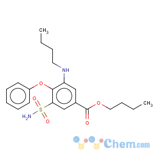 CAS No:32643-00-8 Benzoic acid,3-(aminosulfonyl)-5-(butylamino)-4-phenoxy-, butyl ester