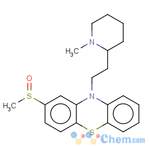 CAS No:32672-69-8 10H-Phenothiazine,10-[2-(1-methyl-2- piperidinyl)ethyl]-2-(methylsulfinyl)-,monobenzenesulfonate 