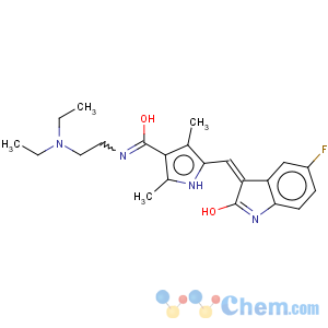 CAS No:326914-13-0 (Z)-N-[2-(Diethylamino)ethyl]-5-(5-fluoro-2-oxo-2,3-dihydro-1H-indol-3-ylidenemethyl)-2,4-dimethyl-1H-pyrrole-3-carboxamide