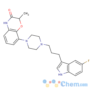 CAS No:327026-93-7 (2R)-8-[4-[3-(5-fluoro-1H-indol-3-yl)propyl]piperazin-1-yl]-2-methyl-4H-<br />1,4-benzoxazin-3-one