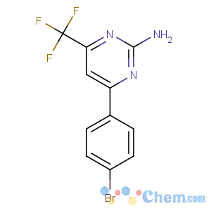 CAS No:327098-68-0 4-(4-bromophenyl)-6-(trifluoromethyl)pyrimidin-2-amine