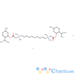 CAS No:32726-24-2 1,10-Decanediaminium,N1,N1,N10,N10-tetramethyl-N1,N10-bis[2-[[5-methyl-2-(1-methylethyl)cyclohexyl]oxy]-2-oxoethyl]-,chloride (1:2)