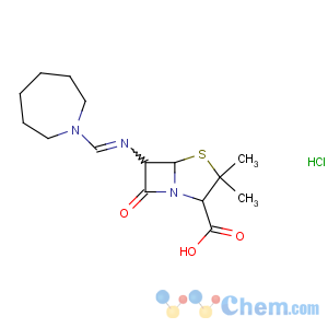 CAS No:32887-08-4 (2S,5R,6R)-6-(azepan-1-ylmethylideneamino)-3,<br />3-dimethyl-7-oxo-4-thia-1-azabicyclo[3.2.0]heptane-2-carboxylic<br />acid