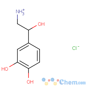 CAS No:329-56-6 1,2-Benzenediol,4-[(1R)-2-amino-1-hydroxyethyl]-, hydrochloride (1:1)